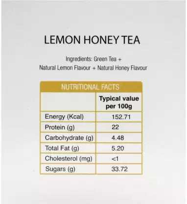 Lemon Honey Green Tea 25 units X 4 pack Combo Tea Bags.
