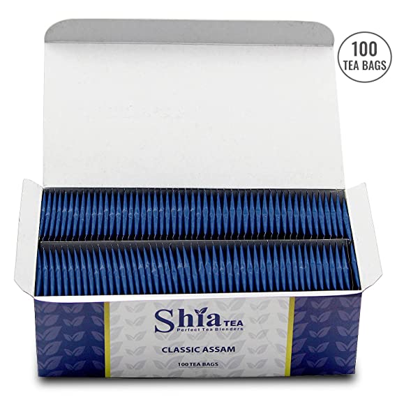 Classic Assam Tea, 100 Tea Bags I Staple free Tea bag I Envelope tea bag 100 Pcs
