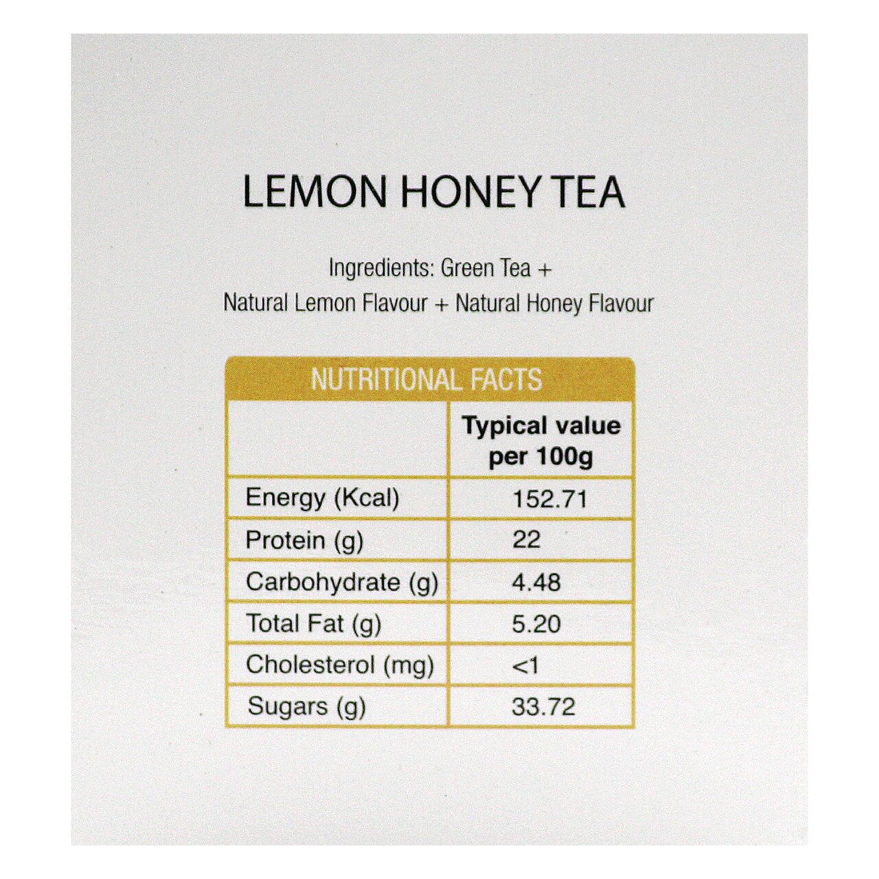 Lemon Honey Green Tea