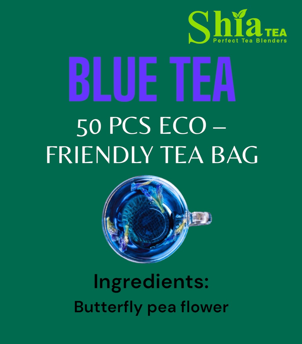 Blue Tea I Eco friendly 50 pcs tea bag I caffeine free herbal