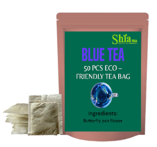 Blue Tea I Eco friendly 50 pcs tea bag I caffeine free herbal