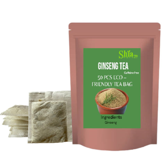 Ginseng herbal Tea I Eco friendly 50 pcs tea bag I caffeine free herbal