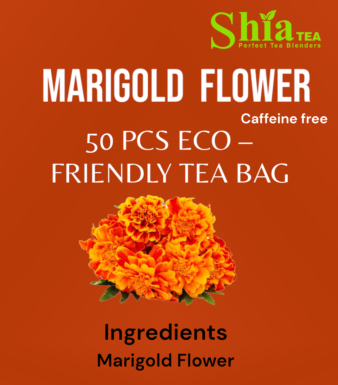 Marigold herbal Tea I Eco friendly 50 pcs tea bag I caffeine free herbal