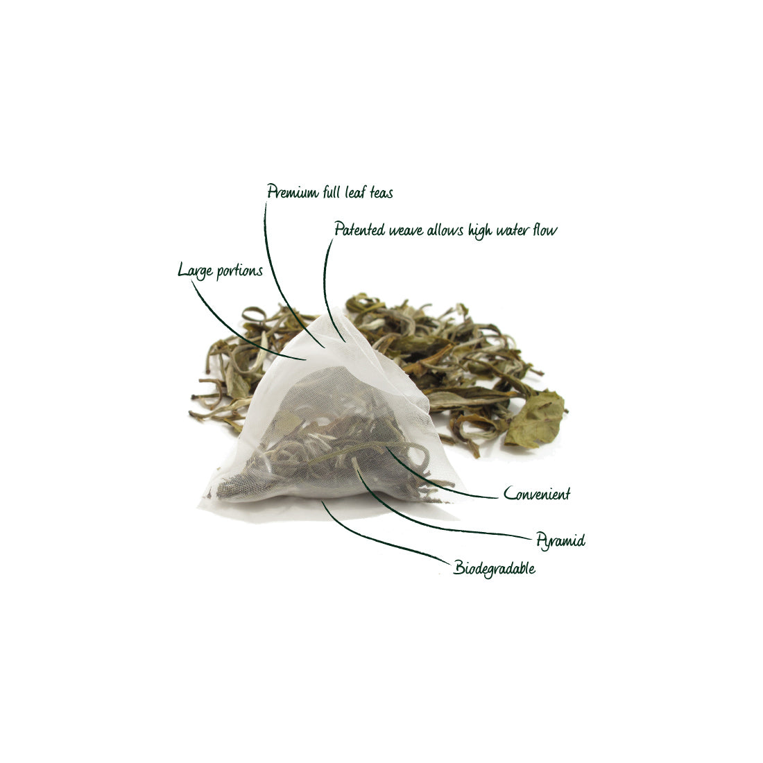 Pyramid discount tea bags