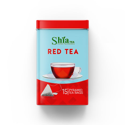 Red Tea Pyramid Tea Bags (15 Tea Bags) Container
